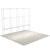 Perfect-Pop Straight 10ft hardware frame shown fully assembled on light flooring for booth display setup